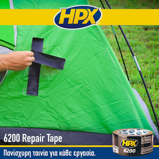 HPX Αυτοκόλλητη Υφασμάτινη Ταινία Κίτρινη 25mx48mm