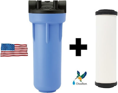 Pentair Under Sink / Central Supply Water Filter System 3GSL Single , ½" Inlet/Outlet, with 10" Replacement Filter Doulton Ultracarb Imperial OBE 0.5 μm 57305320917