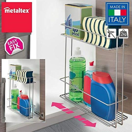 Metaltex Suport De Masă In&Out Metalic 34x11x38cm Gri