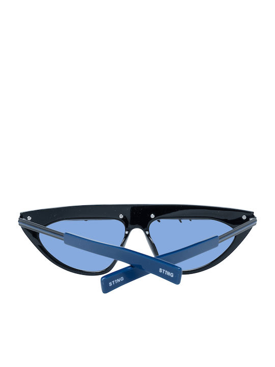 Sting Unisex Sunglasses with Black Frame and Blue Lens SST367 700K
