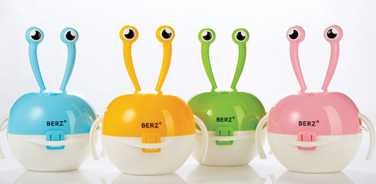 Berz Feeding Set Crab made of Plastic Orange 4pcs for 4+ months