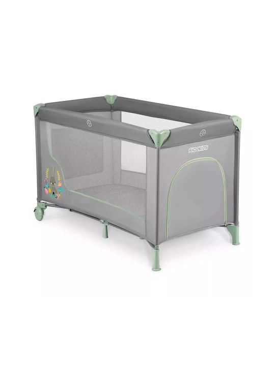 Ricokids RK-240 Loc de joacă cu Saltea Grey-Mint 125x65cm