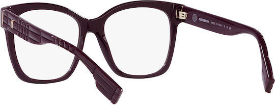 Burberry Sylvie Plastic Eyeglass Frame Butterfly Black BE2363 3979