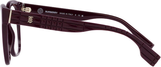Burberry Sylvie Plastic Eyeglass Frame Butterfly Black BE2363 3979