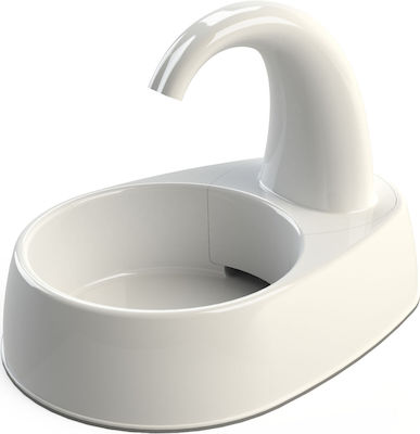 Trixie Curved Stream Automatic Cat Waterer Fountain White 2.5lt