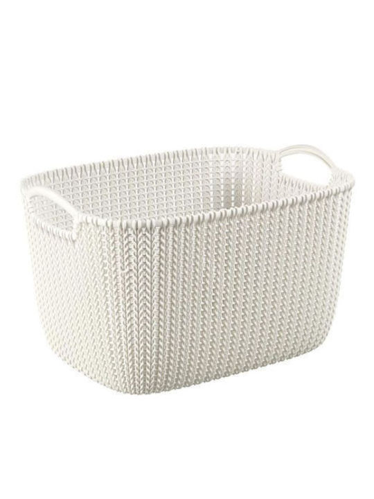 Curver Knit Καλάθι Αποθήκευσης Πλαστικό Μπεζ 18lt