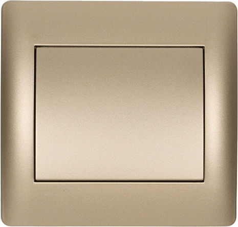 Elmark Rhyme Recessed Wall Switch Lighting One-Way with Frame Gold