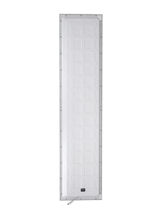 GloboStar Zeus Παραλληλόγραμμο Χωνευτό LED Panel 48W με Ψυχρό Λευκό Φως 6000K 120x30εκ.