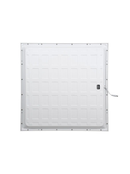 GloboStar Zeus Τετράγωνο Χωνευτό LED Panel 48W με Φυσικό Λευκό Φως 4500K 60x60εκ.