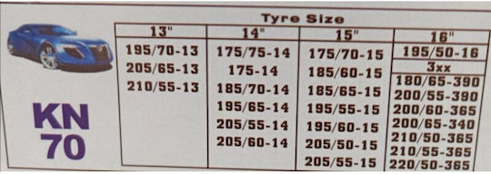 Anti Skid Chains Thickness 12mm Passenger Car 2 Pieces