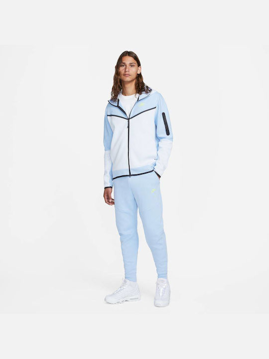 Sportswear Tech Fleece Παντελόνι Φόρμας με Λάστιχο Γαλάζιο