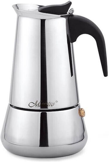 Maestro Cafetieră Pentru Plită Espresso 2 Căni Inox Argintiu
