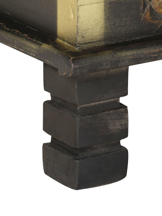 vidaXL Wooden Decorative Trunk Black 80x40x45cm