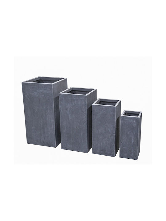 Supergreens Solid Flower Pot 20x50cm in Gray Color A-8070-8