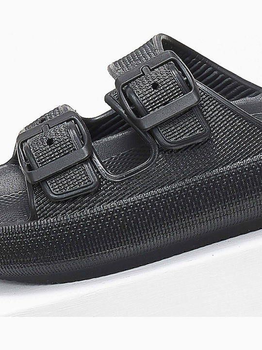 Women's Flat Sandals Anatomic Flatforms in Black Color