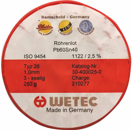 Wetec Σύρμα Συγκόλλησης Καλάι Κόλλησης 1mm 250gr