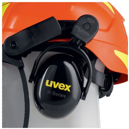 Uvex 9774237 Κράνος Șantier de construcții cu dopuri de urechi Portocaliu