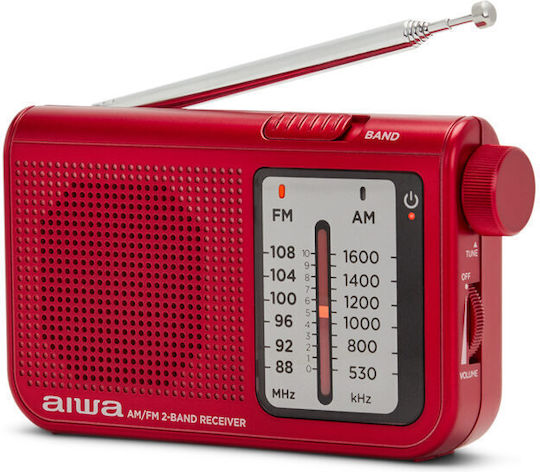 Aiwa RS-55 Mini Radio Battery Red