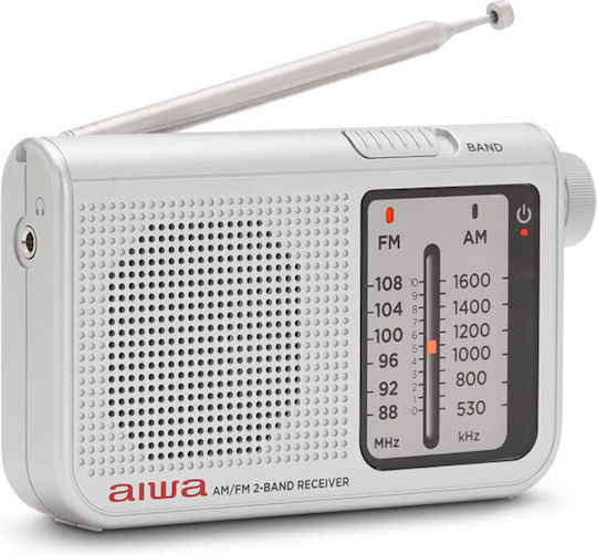 Aiwa RS-55 Ραδιοφωνάκι Μπαταρίας Ασημί