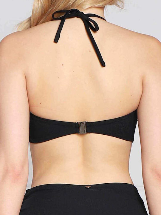 Karl Lagerfeld Strapless Bikini Black