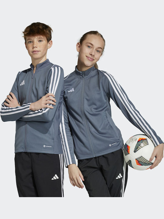 Adidas Kinder-Strickjacken Graue 23 League Training Jacke