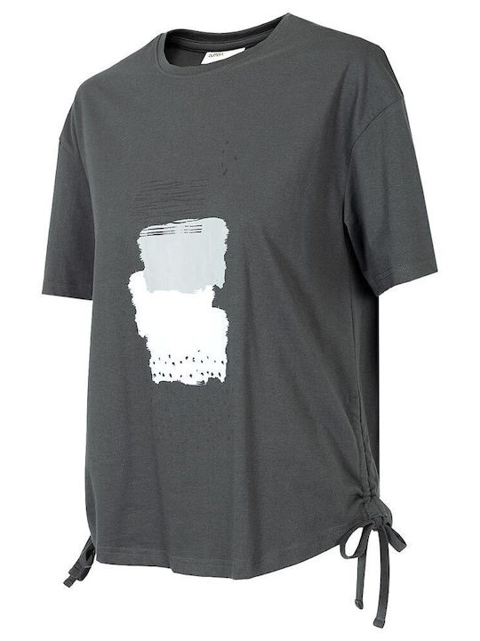 Γυναικείο Oversized T-shirt Γκρι