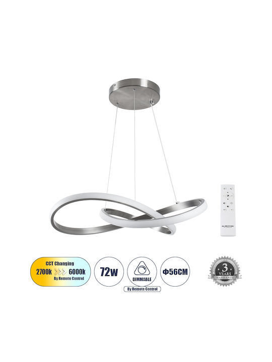 GloboStar Dexter Pendant Light White 56x56x14cm