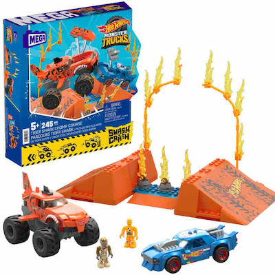 Mega Bloks Τουβλάκια Smash n Crash Tiger Shark για 5+ Ετών 245τμχ