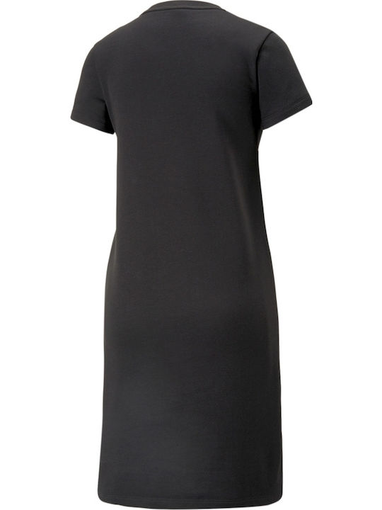 Rochii De Vară Pentru Femei Mini Sport Rochie Tricou Mâneca Scurtă Neagră