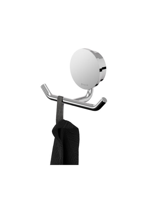Geesa Double Wall-Mounted Bathroom Hook ​4.6x4.6cm Black Brushed Pvd