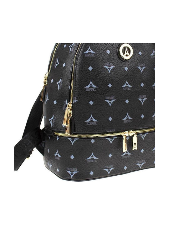 Leather Women's Bag Backpack Black