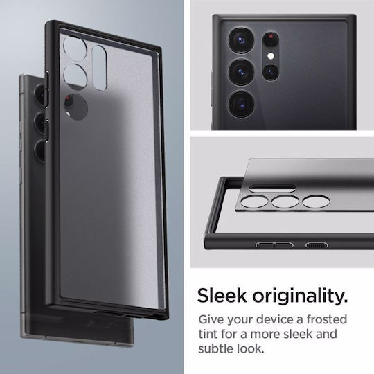 Spigen Ultra Hybrid Back Cover Plastic 2mm Frost Black (Galaxy S23 Ultra)