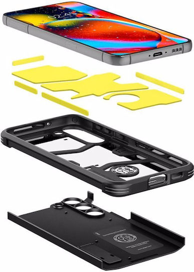 Spigen Tough Armor Задна корица Пластмаса 2мм Черен (Galaxy S23+)