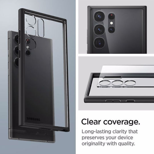 Spigen Ultra Hybrid Back Cover Plastic 2mm Matte Black (Galaxy S23 Ultra)