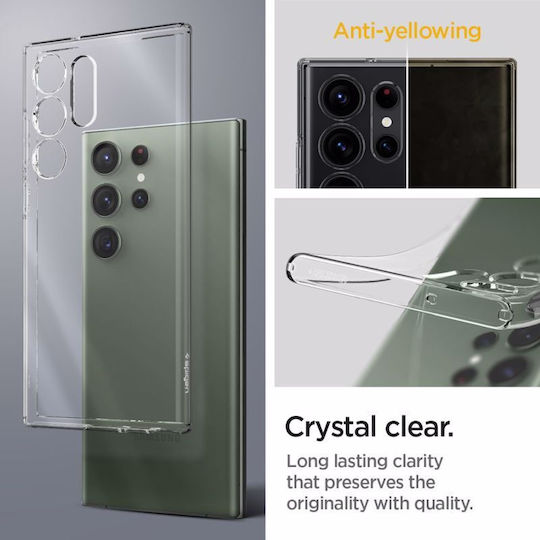 Spigen Liquid Crystal Back Cover Σιλικόνης Διάφανο (Galaxy S23 Ultra)