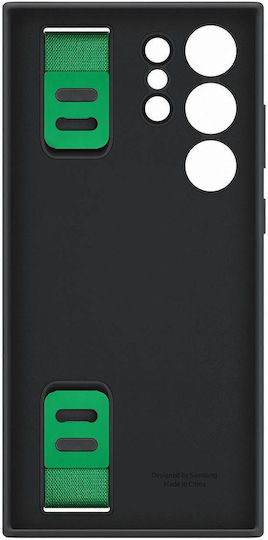Samsung Grip Back Cover Silicon Negru (Galaxy S23 Ultra)