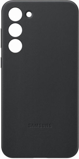 Samsung Leather Cover Back Cover Leather Black (Galaxy S23+)