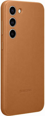 Samsung Leather Case Umschlag Rückseite Leder Camel (Galaxy S23+) EF-VS916LAEGWW