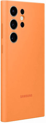 Samsung Silicone Cover Back Cover Σιλικόνης Πορτοκαλί (Galaxy S23 Ultra)