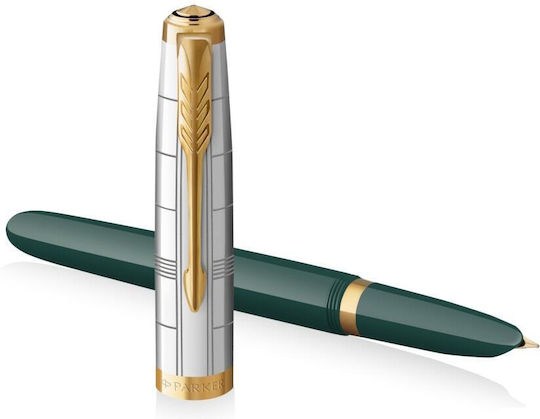 Parker Writing Pen Medium Green with Green Ink