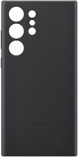 Samsung Back Cover Leather Black (Galaxy S23 Ultra)