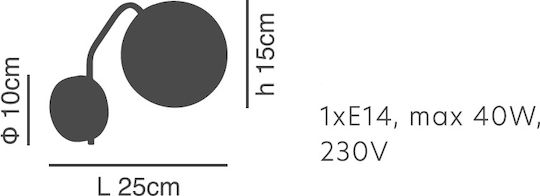 Home Lighting Lamp Wall Black 15x15x15cm Home Lighting Lamp Wall Black 15x15x15cm
