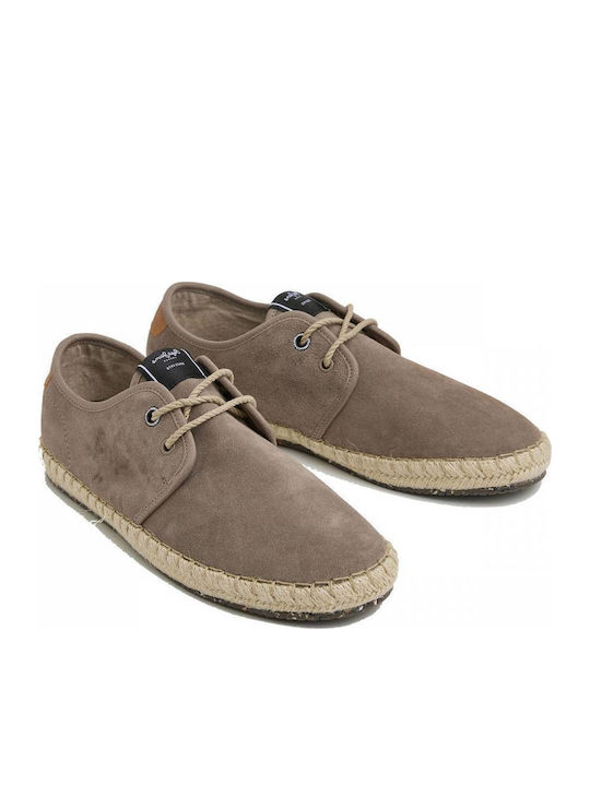 Tourist Classic Leather Men's Espadrilles Dark Stone