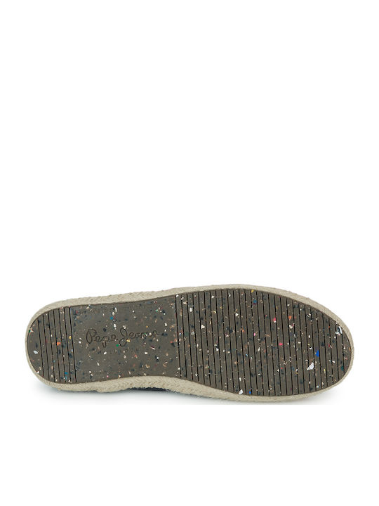 Tourist Classic Suede Men's Espadrilles in Blue Color