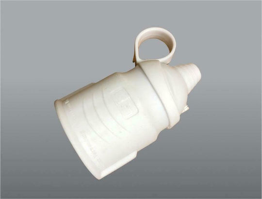 Com Stecker Weiblich Schuko mit Ring Schwarz
