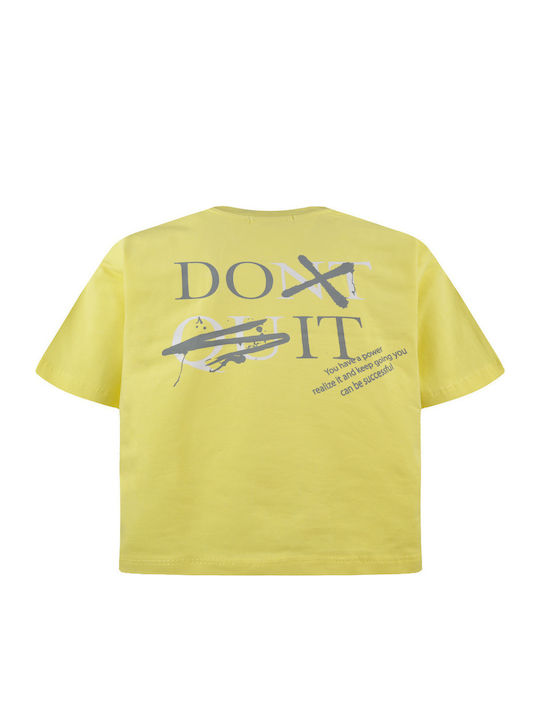 Energiers Kids Clothing Sets with Shorts Yellow 2 Pieces