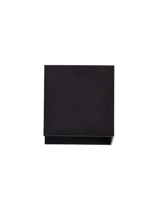 GloboStar Axis-S Επιτοίχια Εξωτερική Πλαφονιέρα LED IP65 10W με Φυσικό Λευκό Φως Διπλής Δέσμης 10x10x10εκ.