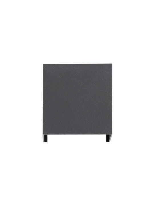 GloboStar Axis-S Wall-Mounted Outdoor LED Ceiling Lamp IP65 10W With Warm White Double Beam Light 10x10x10cm