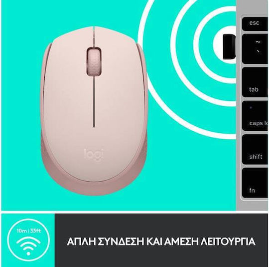 Logitech M171 Wireless Mini Mouse Rose