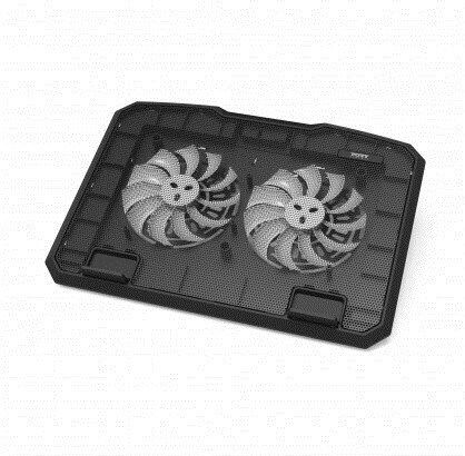 Port Designs Cooler Pro Cooling Pad για Laptop έως 17" με 2 Ανεμιστήρες